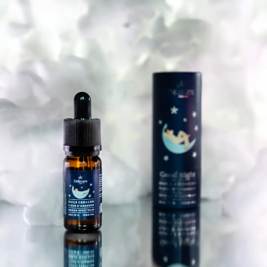 Huile de CBD CBN bio Sommeil 1000mg - Délicure