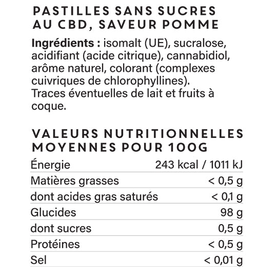 <strong>Informations nutritionnelles</strong>