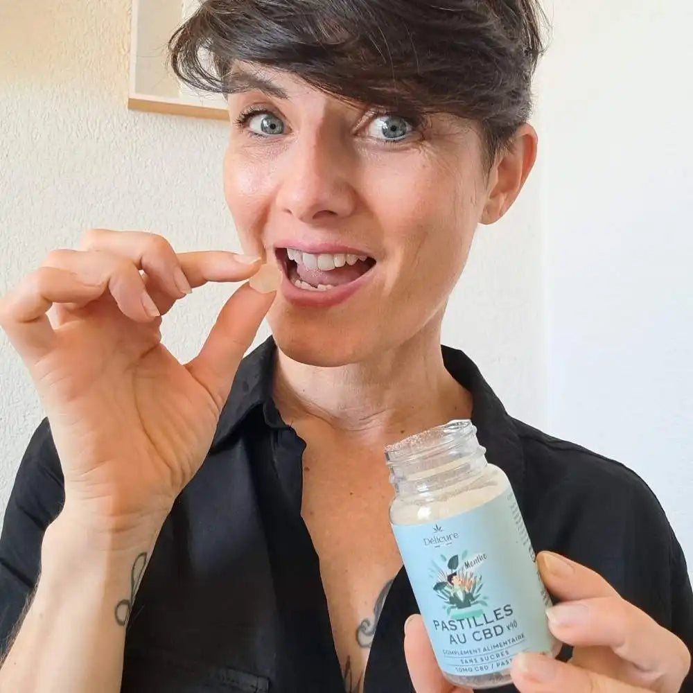 Bonbons CBD 400 mg menthe sans sucre - Délicure