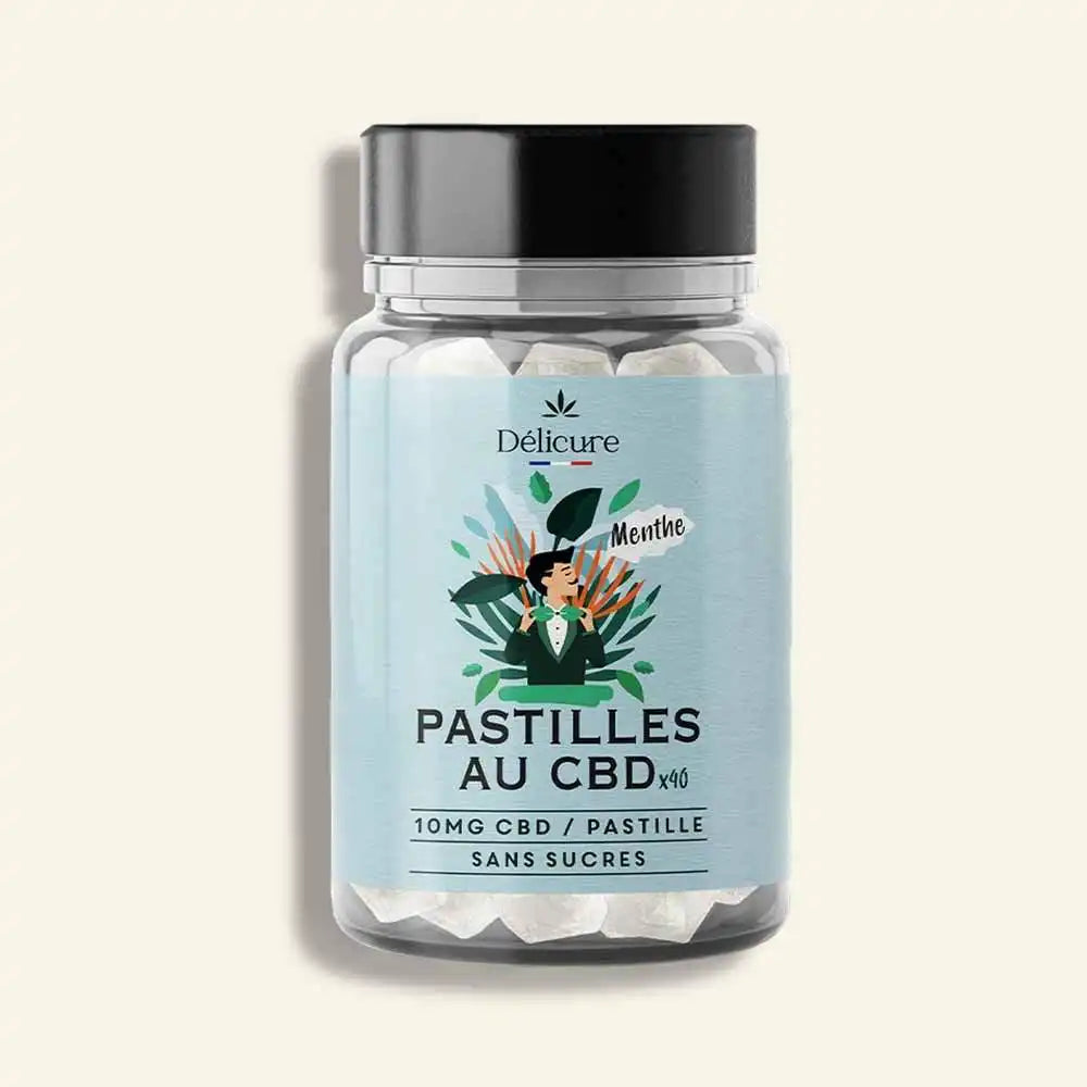 Bonbons CBD 400 mg menthe sans sucre - Délicure