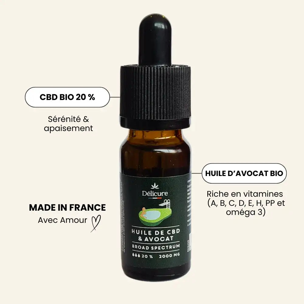 Huile de CBD Bio 2000mg - Délicure