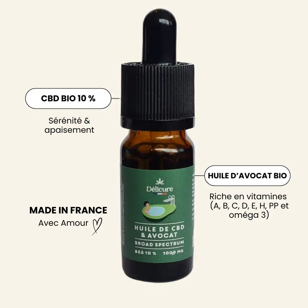 Huile de CBD Bio 1000mg - Délicure