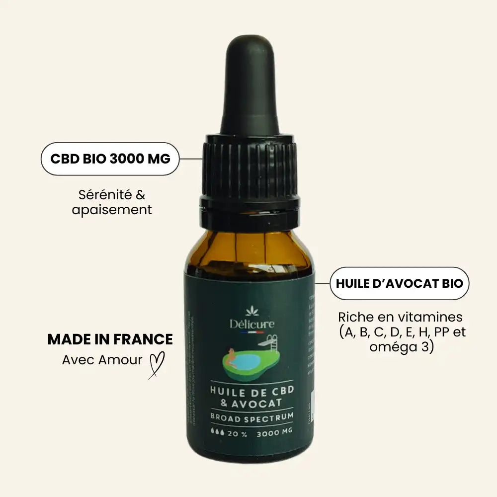 Huile de CBD Bio 3000mg - Délicure
