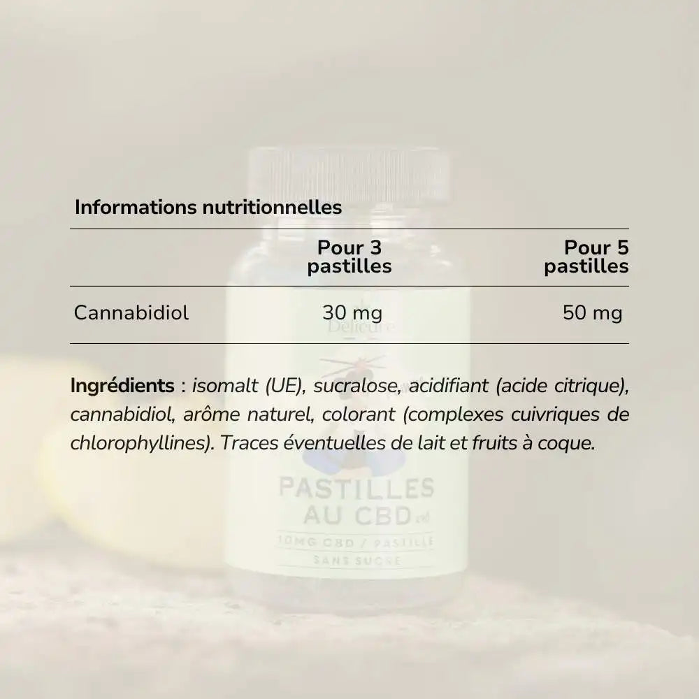 Pack Bonbons CBD Pomme 1600 mg sans sucre - Délicure