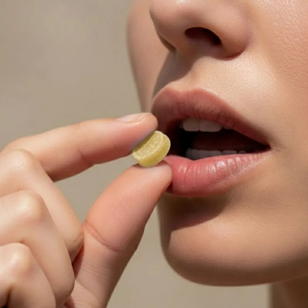 Bonbon au CBD au miel Délicure consommé, pastille fondante au goût doux et naturel, sans THC