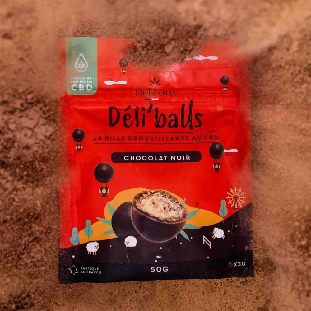 Déli'balls CBD chocolat noir - Délicure