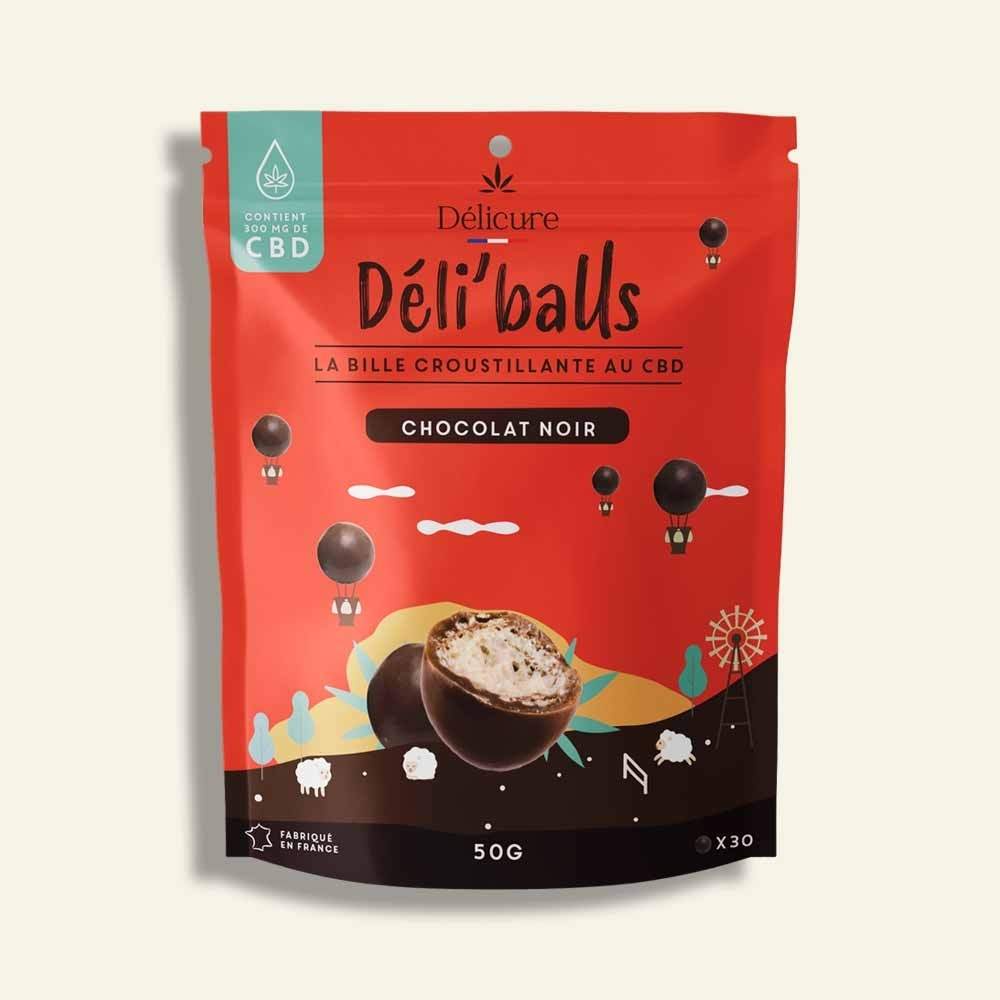 Déli'balls CBD chocolat noir - Délicure