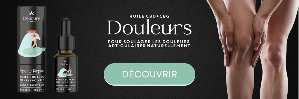 L'huile de cbd permet de soulager efficacement les douleurs et les inflammations, dont notamment les rhumatismes et la douleur d’origine articulaire. L’huile de CBD bio douleurs peut être consommée à tout moment pour prévenir ou bien soulager rapidement une douleur articulaire.