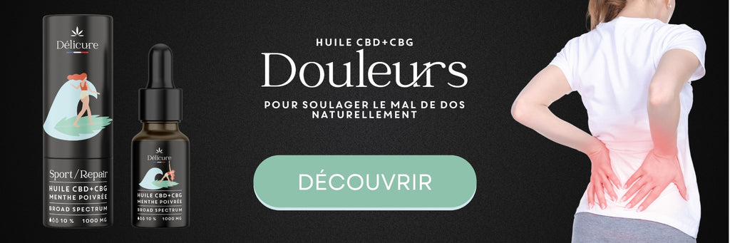 prendre 4 gouttes d'huile de CBD deux fois par jour pour combattre efficacement les douleurs abdominales