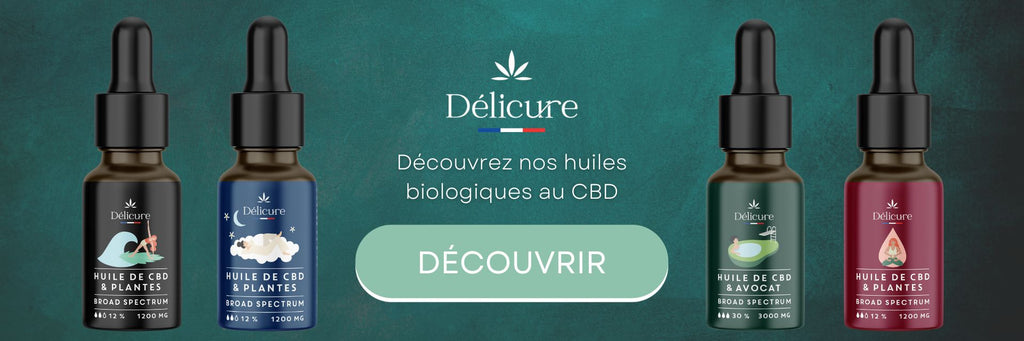 Plein phare sur les huiles de CBD bio et 100% naturelles de Délicure.