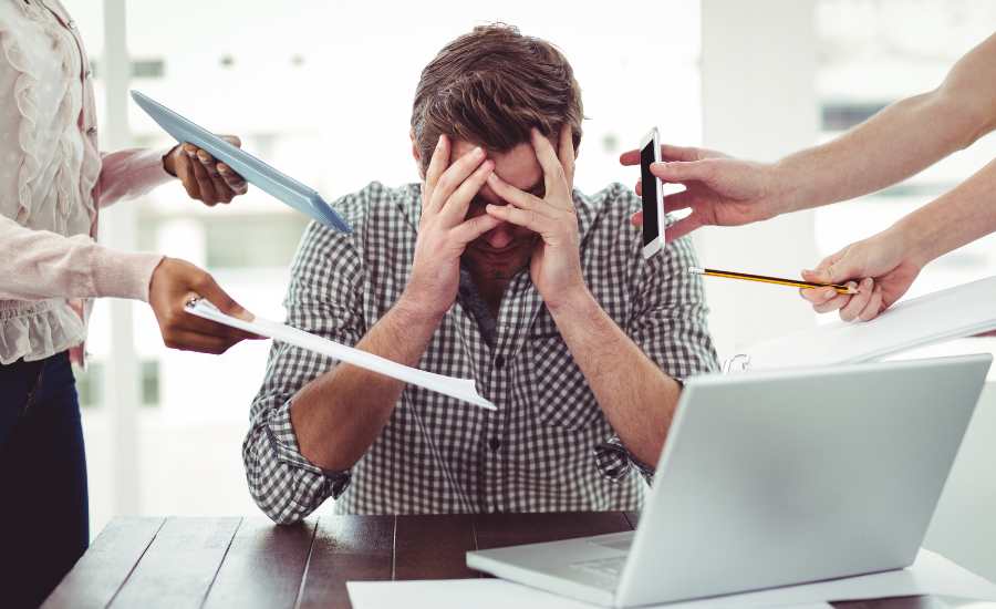 la pression numérique notamment en entreprise peut conduire à un stress intense
